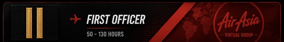 First Officer rank insignia — AirAsia Virtual Group