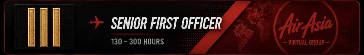 Senior First Officer rank insignia — AirAsia Virtual Group